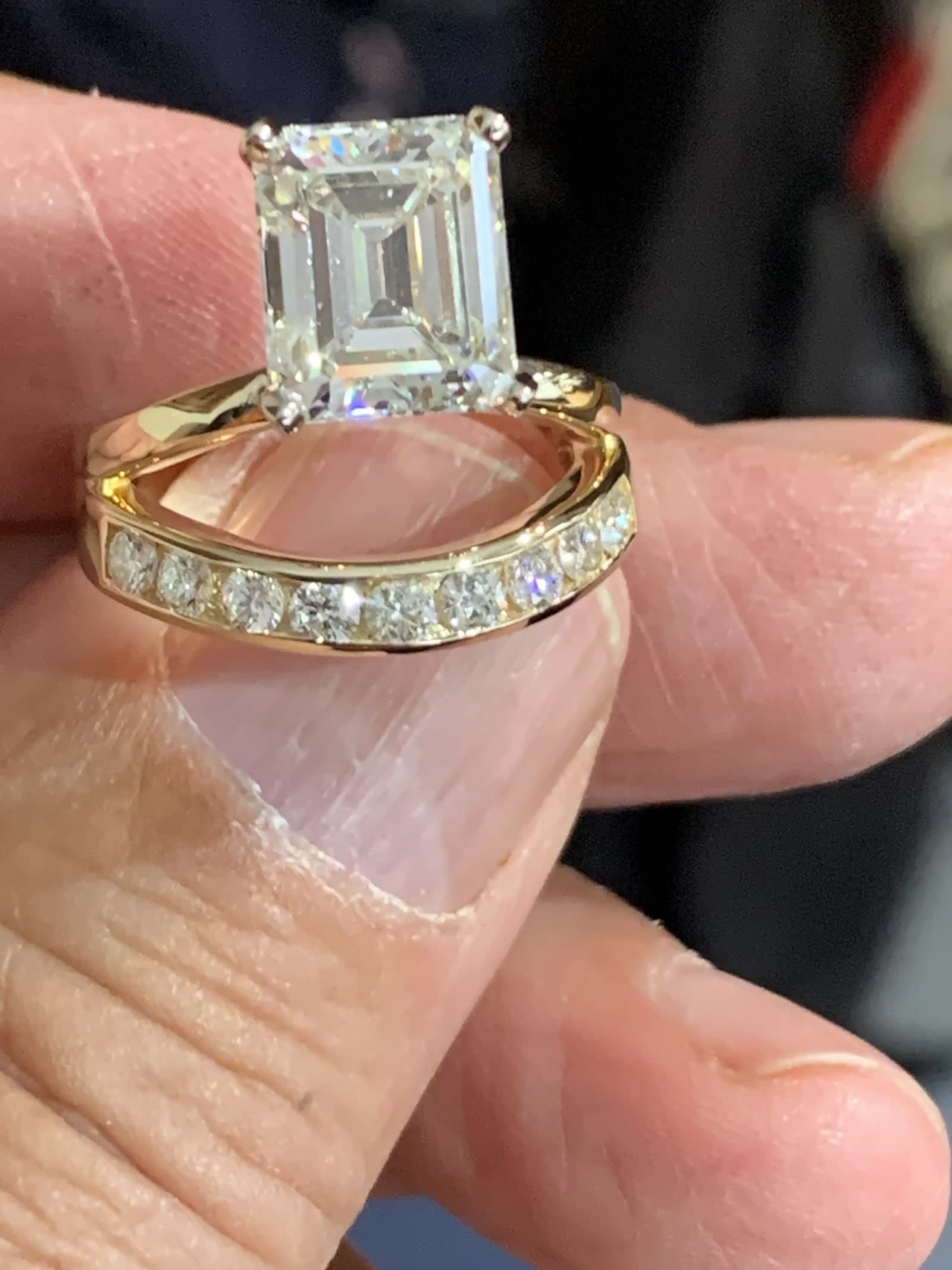 A diamond piece sourced and set by Cool Blue Diamond