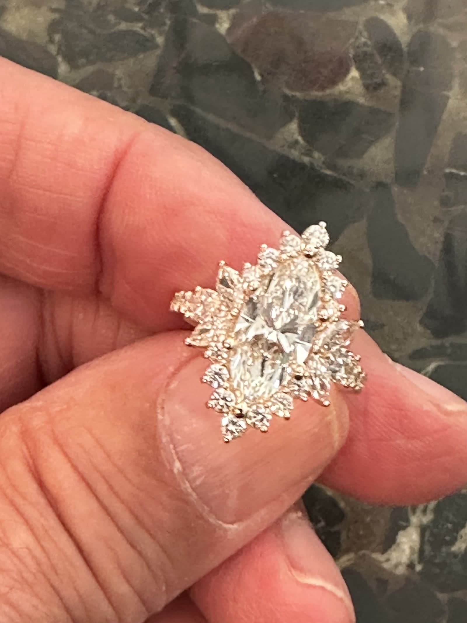 A diamond piece sourced and set by Cool Blue Diamond